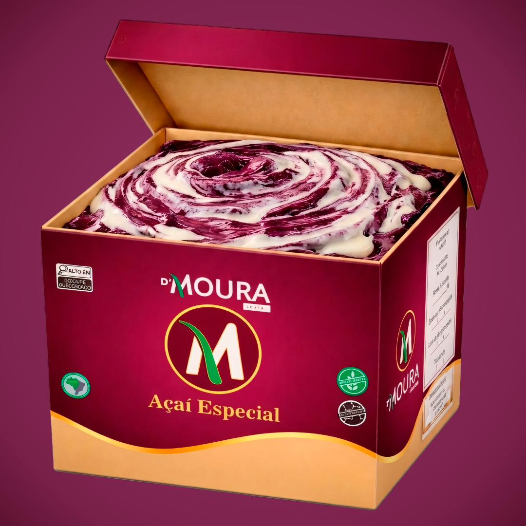 ACAI ESPECIAL COM LEITINHO 10 LT - D'Moura Açaí