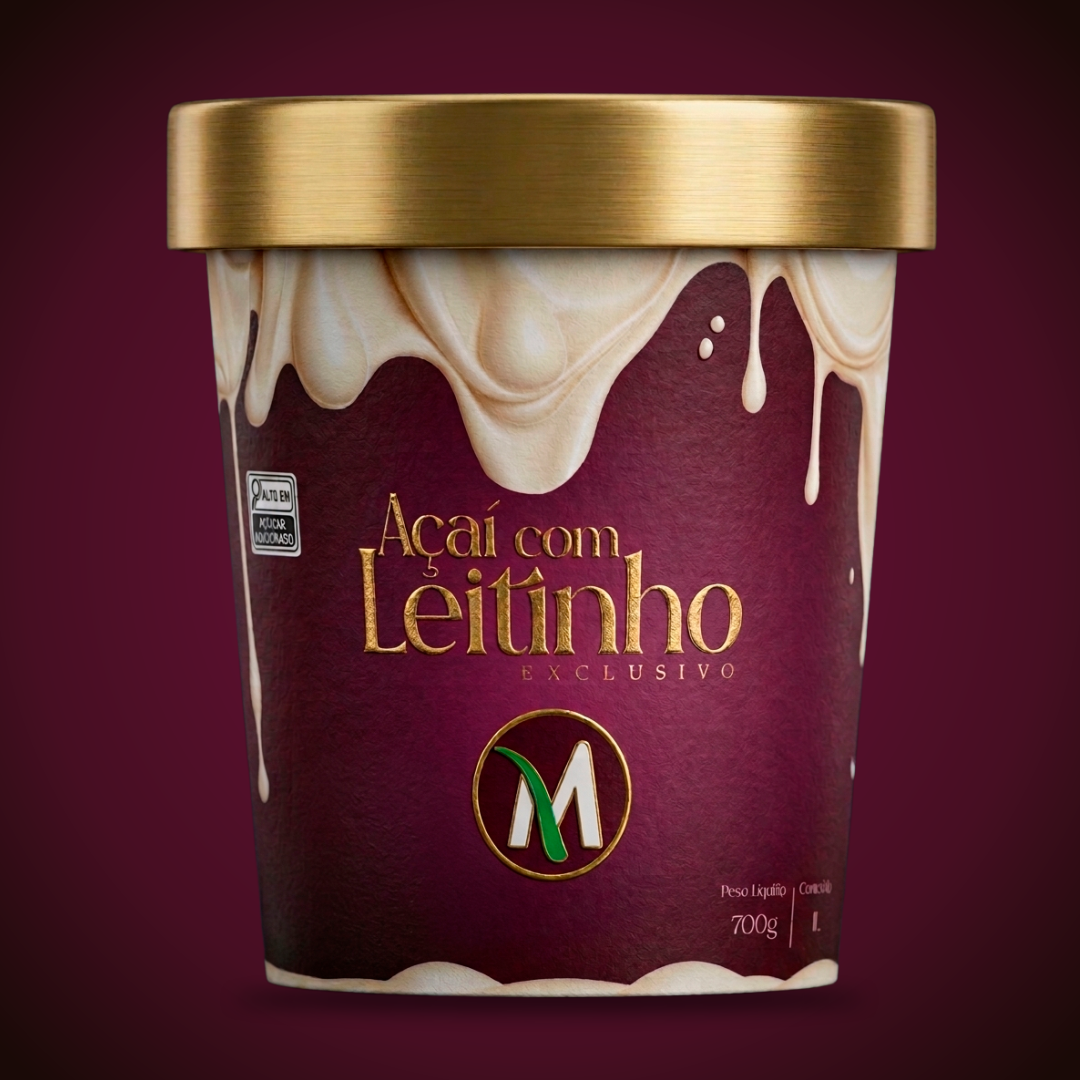AÇAI C/ LEITINHO ESPECIAL 1L - D'Moura Açaí