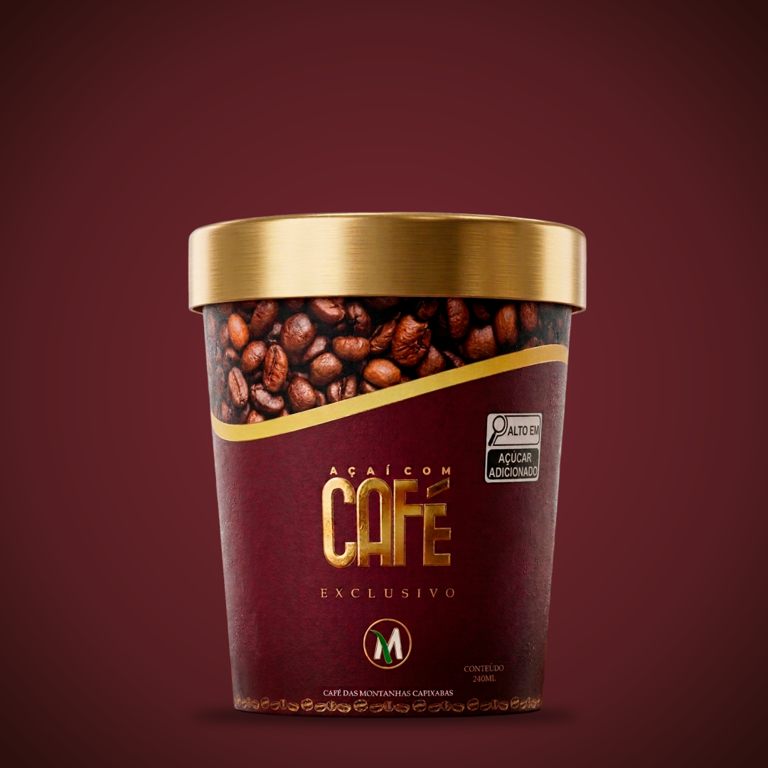 AÇAI C/ CAFE 240ML - D'Moura Açaí