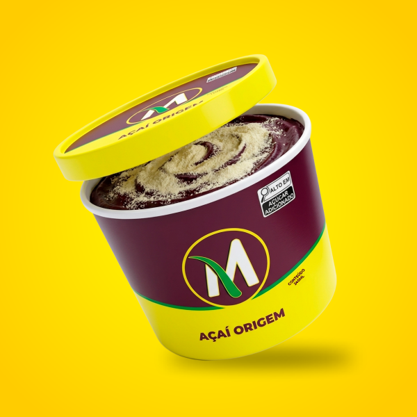 AÇAI PREMIUM C/ LEITE EM PO 250ML - D'Moura Açaí