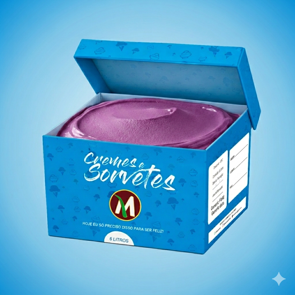 SORVETE DE UVA CX 6L - D'Moura Açaí