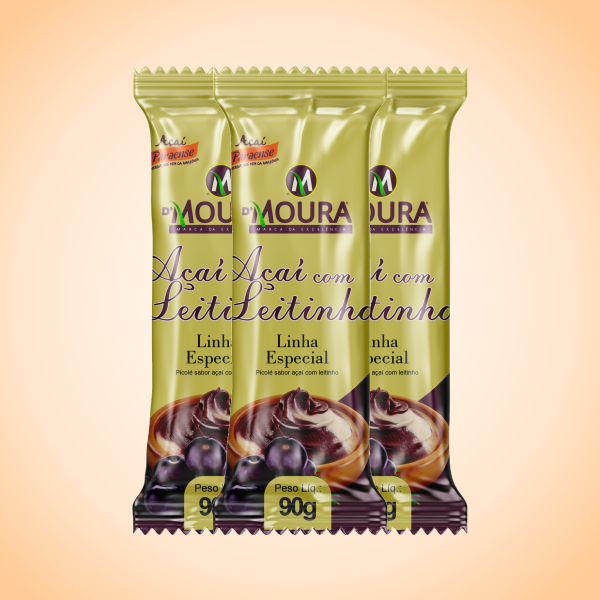 PICOLE ESPECIAL ACAI COM LEITINHO - D'Moura Açaí