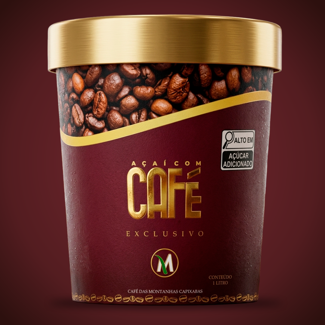 AÇAI C/ CAFE 1L - D'Moura Açaí